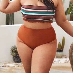 Striped Bandeau Bikini